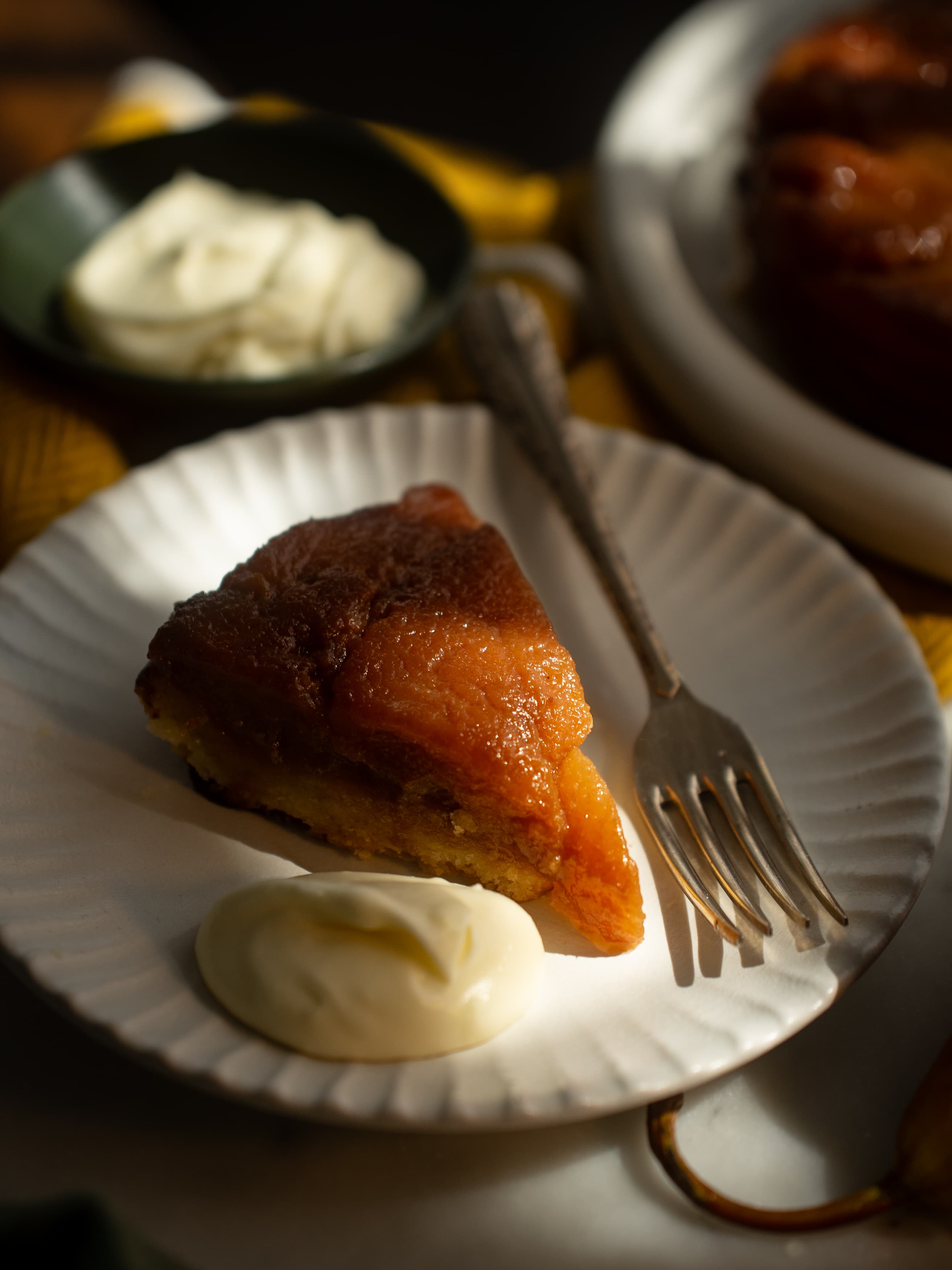 Pear & Miso Caramel Tarte Tatin