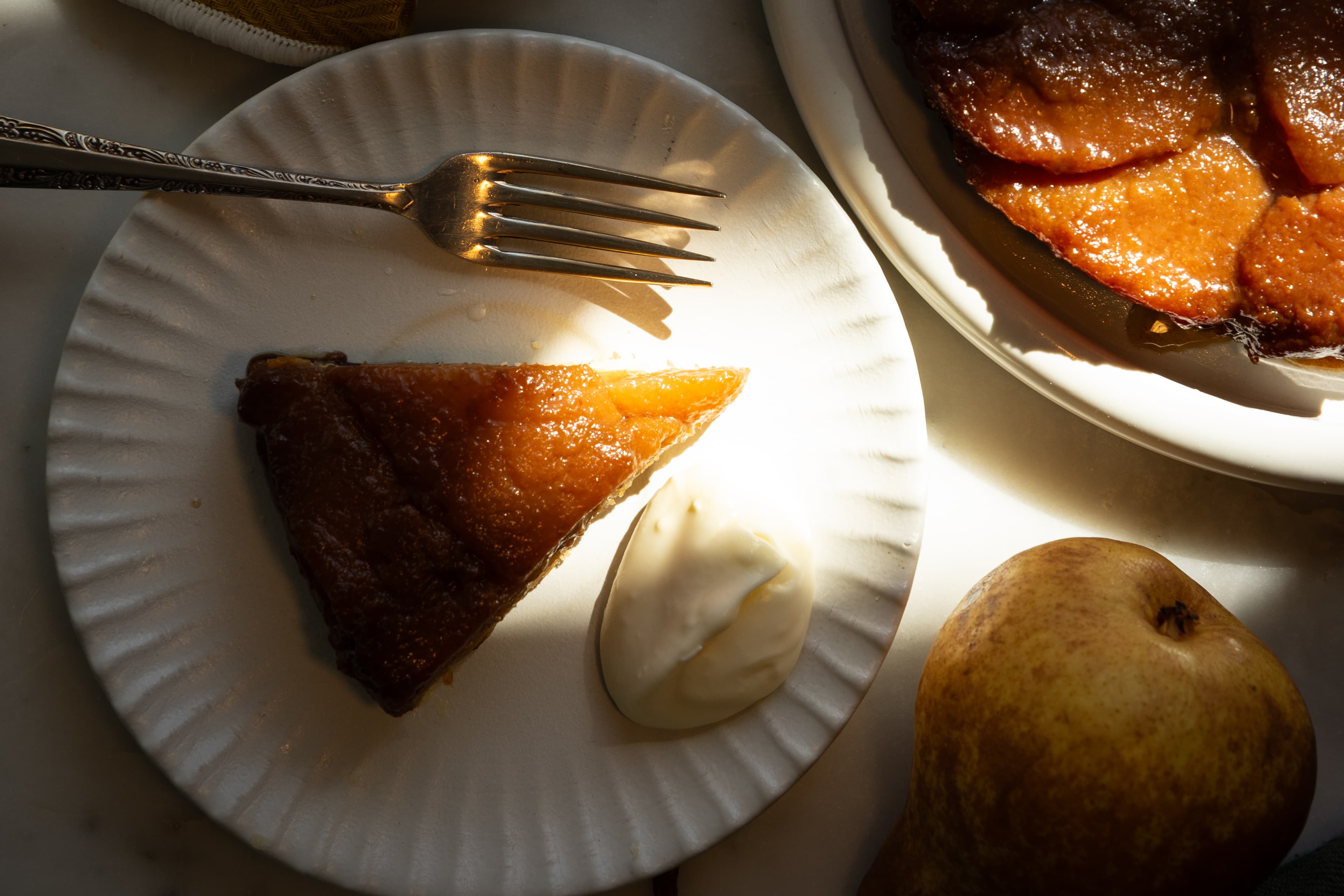 Pear & Miso Caramel Tarte Tatin
